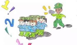 军训漫画图片,漫画里的热血瞬间